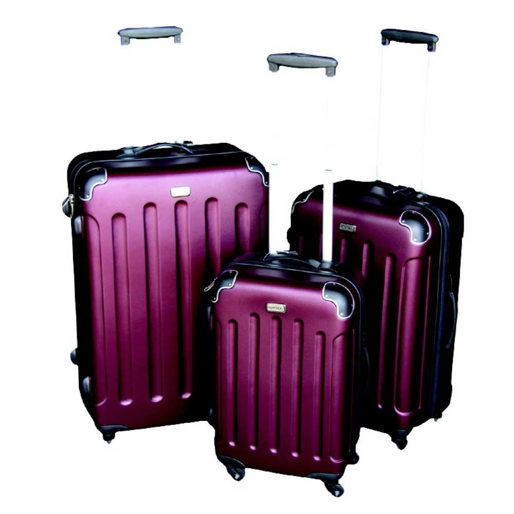 Cestovní kufry set 3 ks bordó
