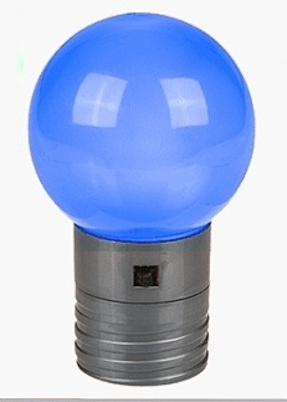 Plastová LED koule 4,5 cm s magnetem na baterie modrá včetně 1x 2032